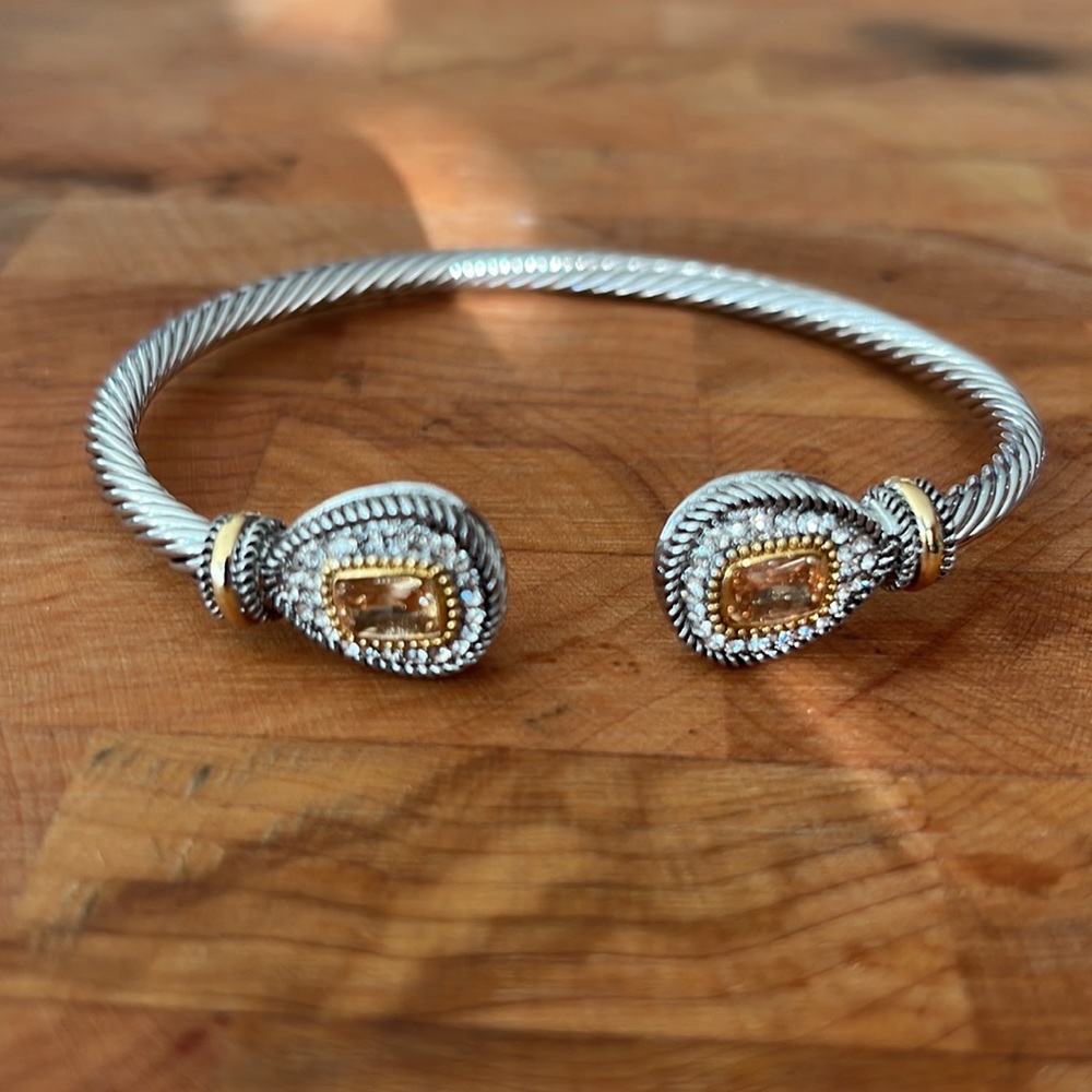CITRINE ROPE CABLE BRACELET